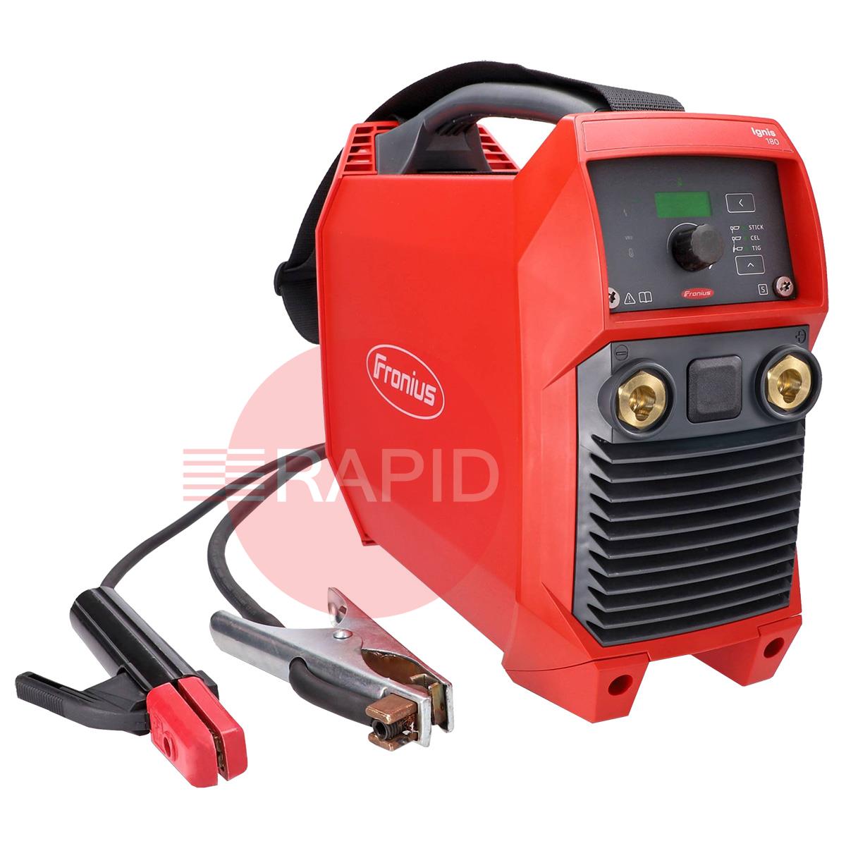 4,075,249,850  Fronius - Ignis 180 Set EFMMA Arc Welder With TIG Torch, MMA Leads & Site Carry Case, 230v 1 Phase